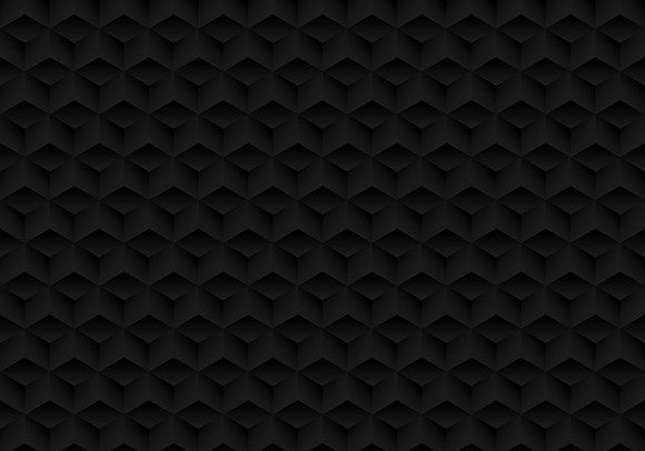 3D Geometric Black Cubes Pattern Texture