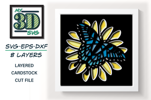 3D Layered Butterfly - Cardstock