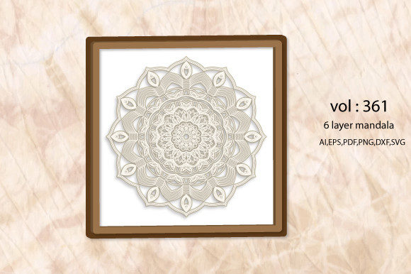3d Moms Decorative Layer Mandala SVG Art
