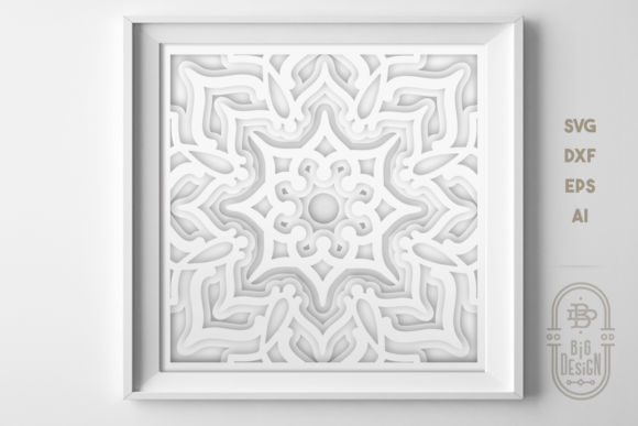 3D Shadow Box Mandala