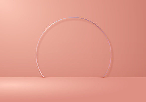 3D Studio Room Background Ring: The Ultimate Minimalist Canvas for Product Showcase
