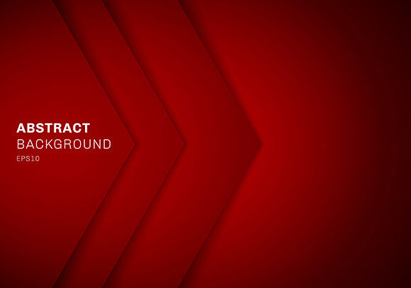 3D Tech Red Triangle Layer Background