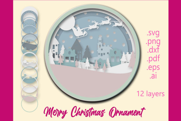 Christmas Ornament. 3D Layered: A Practical Guide to Evaluating Multi-Layer Digital Assets for Craft Projects