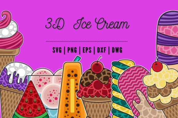 Evaluating the 3D Ice Cream SVG Bundle for Digital Crafting Projects