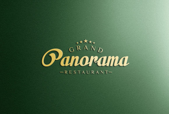 Logo Mockup - 3D Gold Logo on Wall