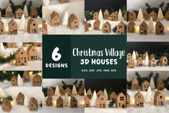 Transform Your Holiday Decor with the Christmas 3D Village Bundle DIY Christmas 3D House